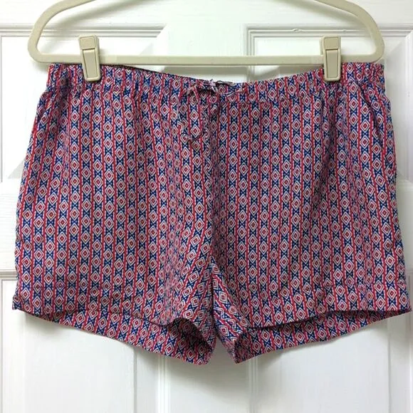 10 Crosby Derek Lam Silk Soft  Geometric Shorts S