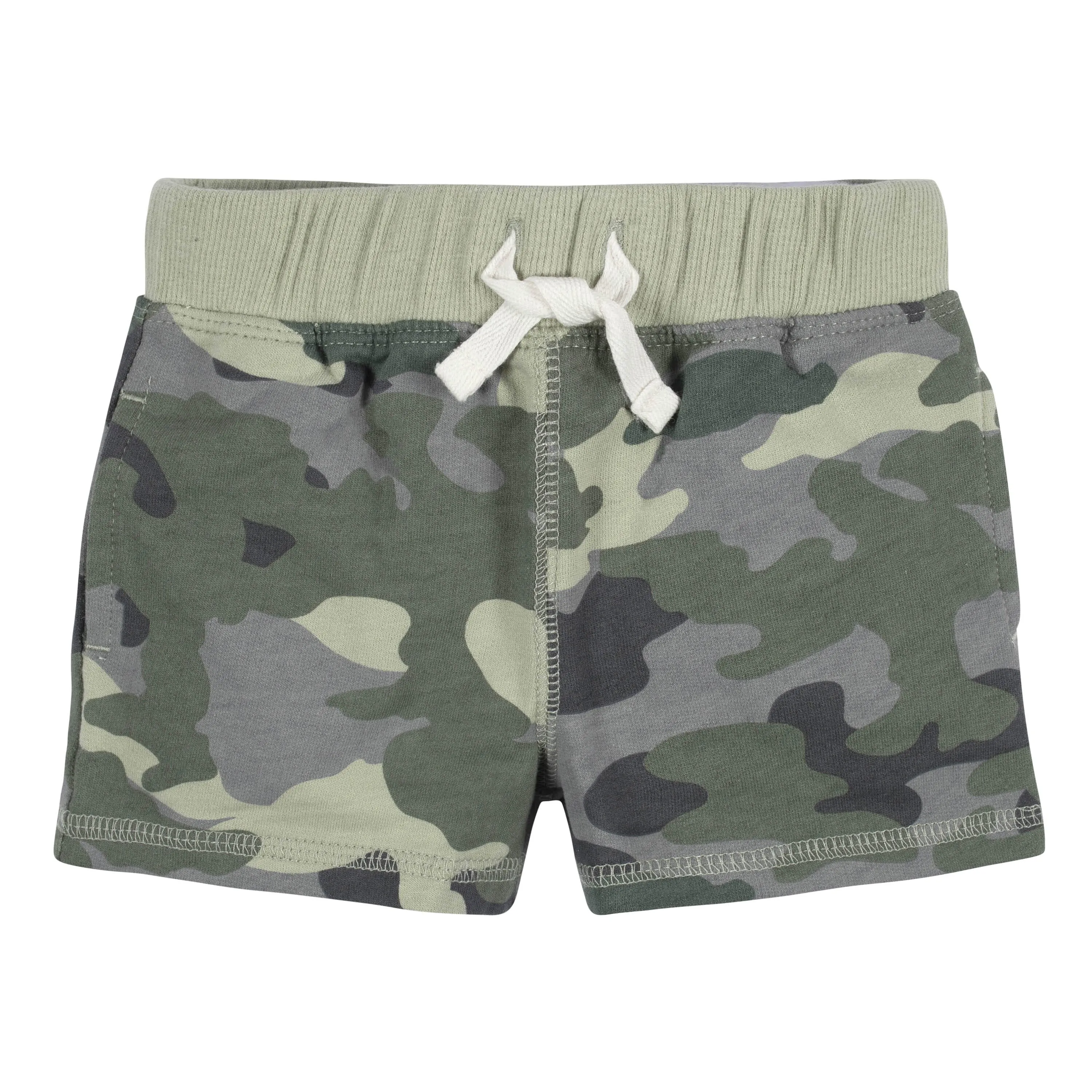 3-Pack Baby & Toddler Boys Color Me Camo Pull-On Knit Shorts