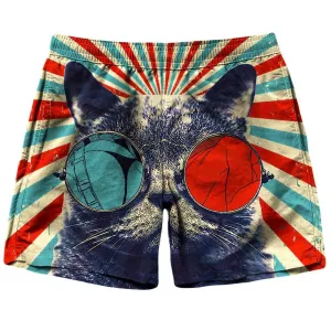 3D Cat Shorts
