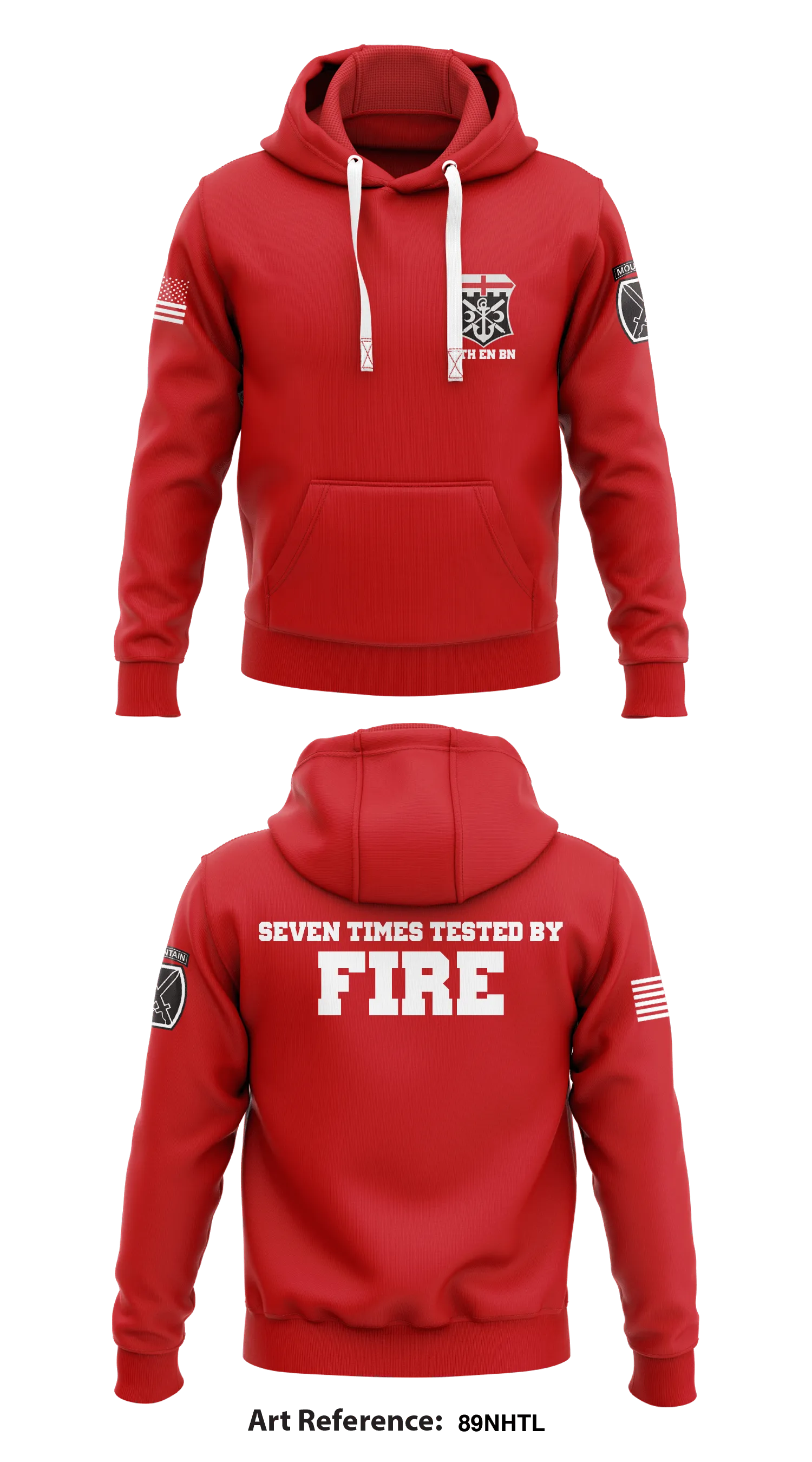 7th Engineer Battalion  Core Men's Hooded Performance Sweatshirt - 89NhTL