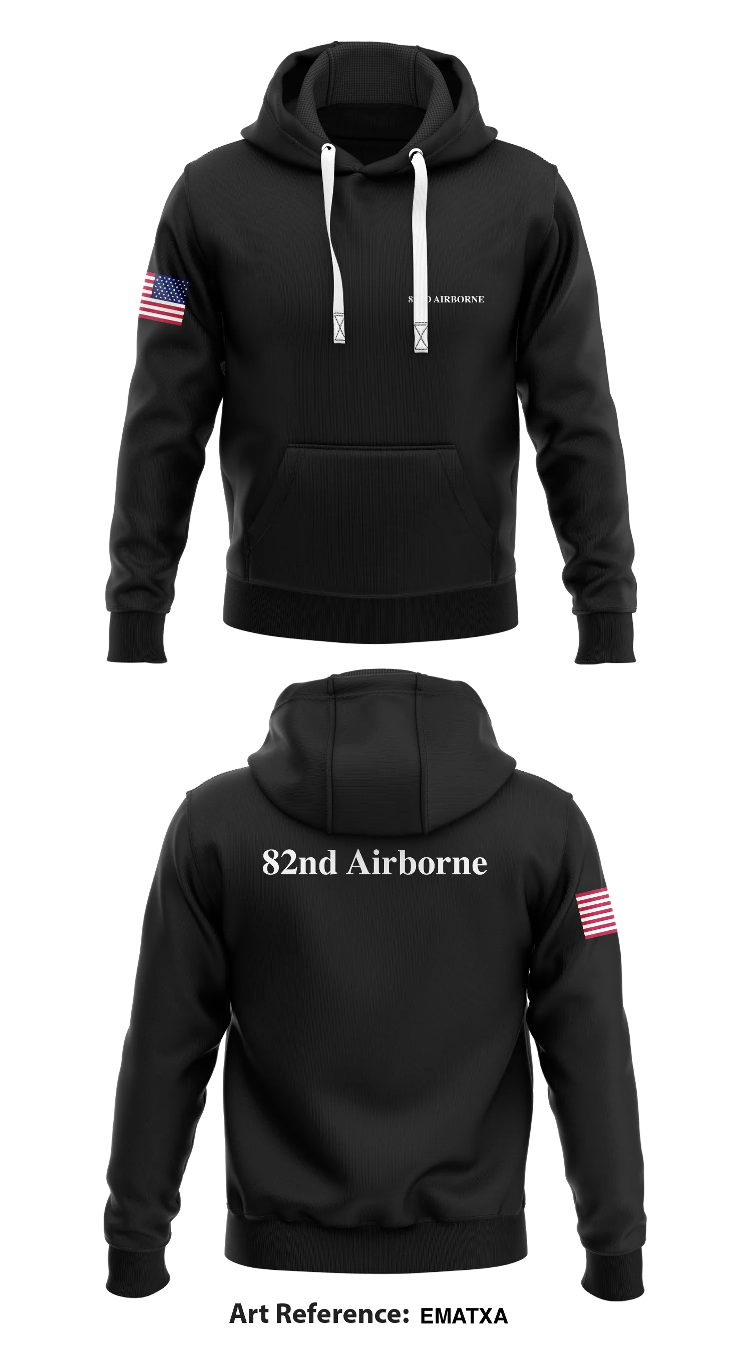 82nd Airborne Store 1  Core Men's Hooded Performance Sweatshirt - EMatxa