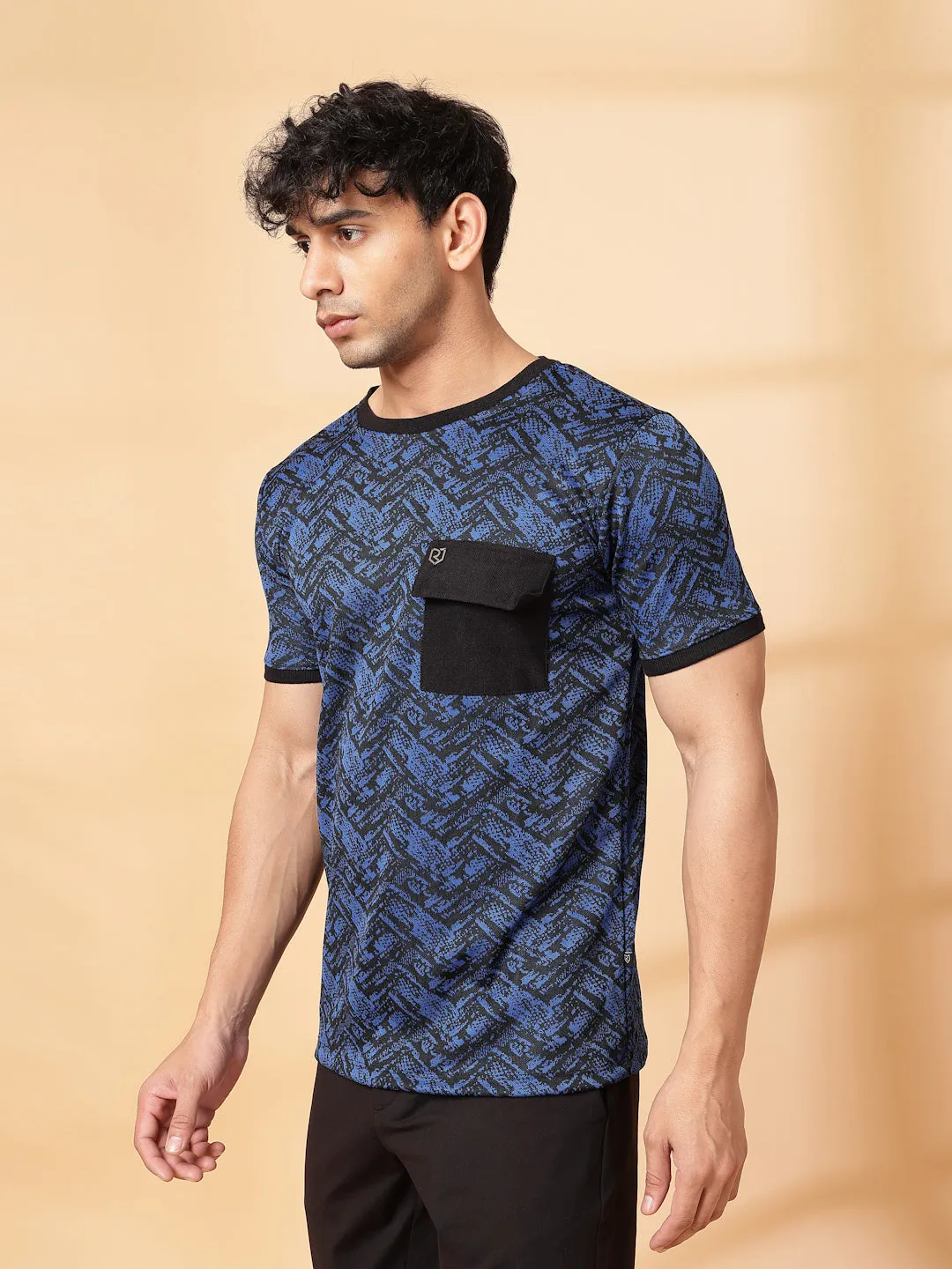 Abstract Jacquard T-Shirt