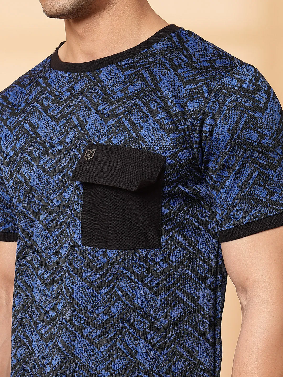 Abstract Jacquard T-Shirt