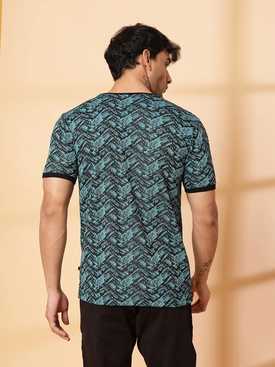 Abstract Jacquard T-Shirt