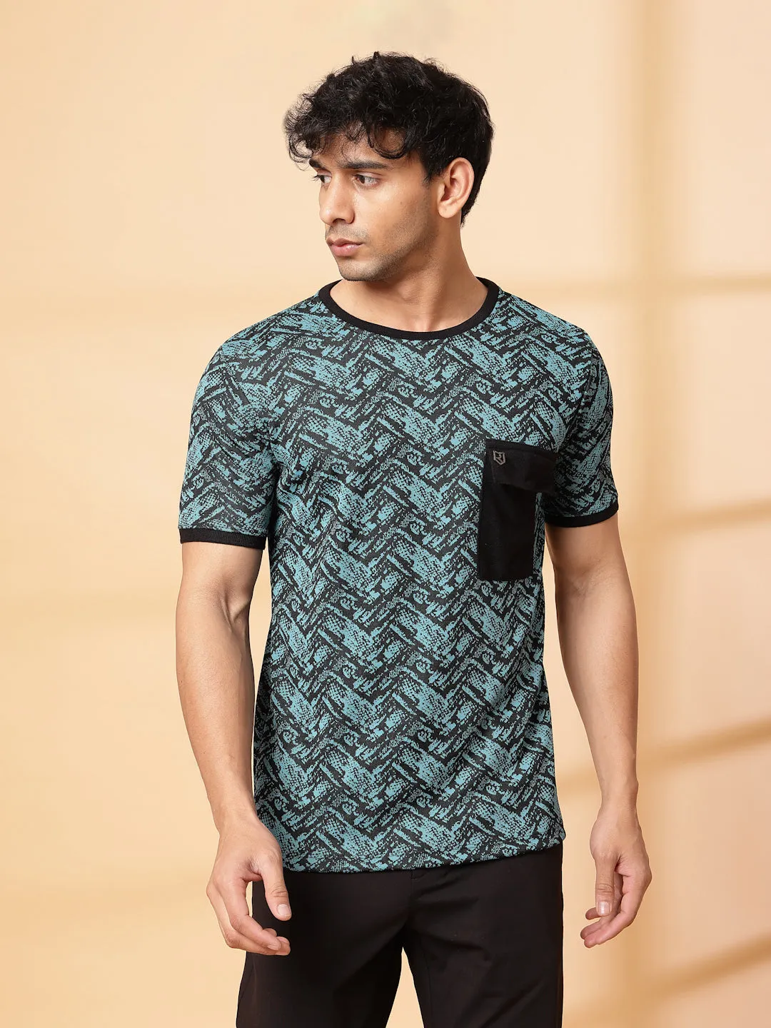 Abstract Jacquard T-Shirt