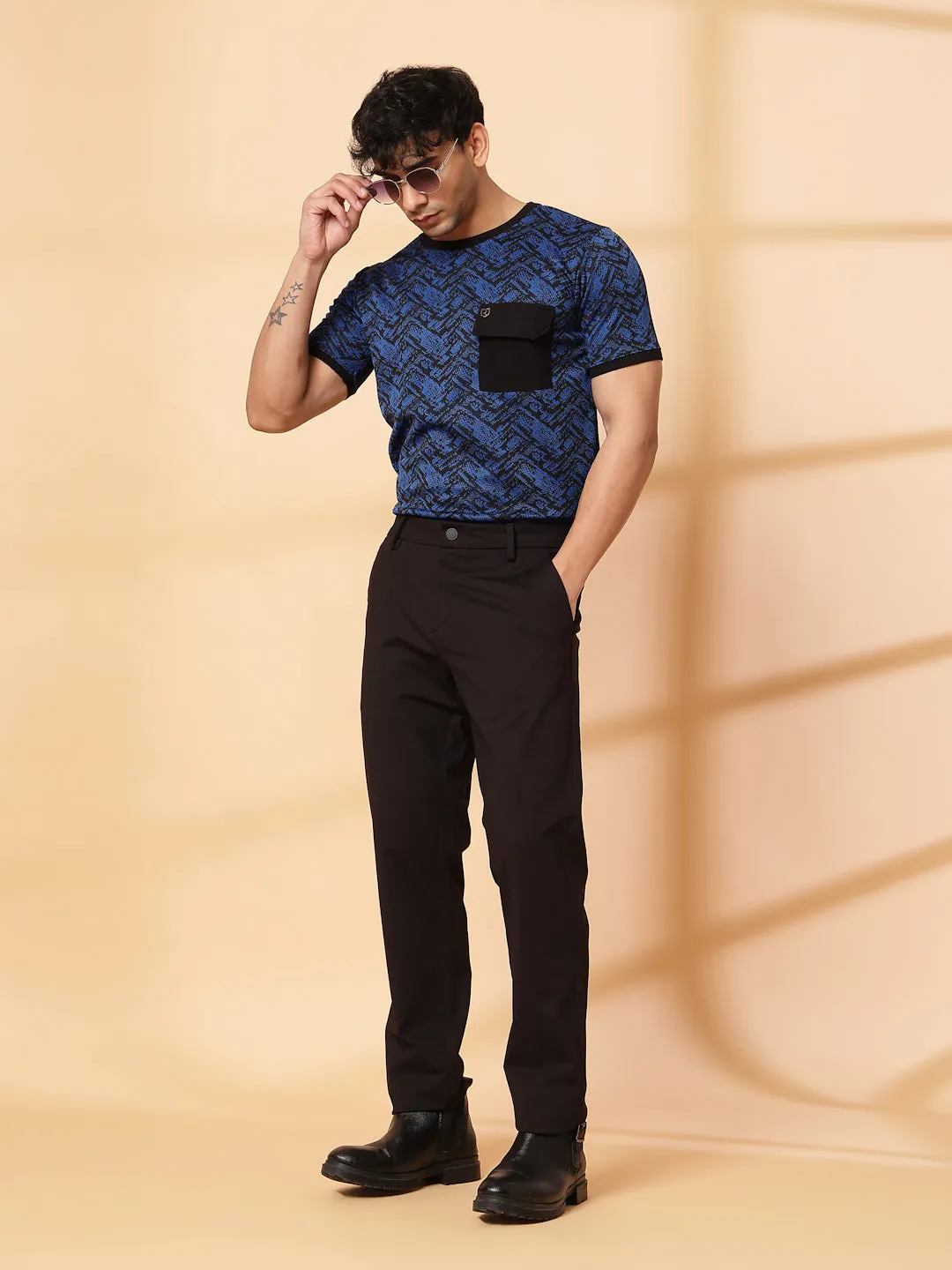 Abstract Jacquard T-Shirt