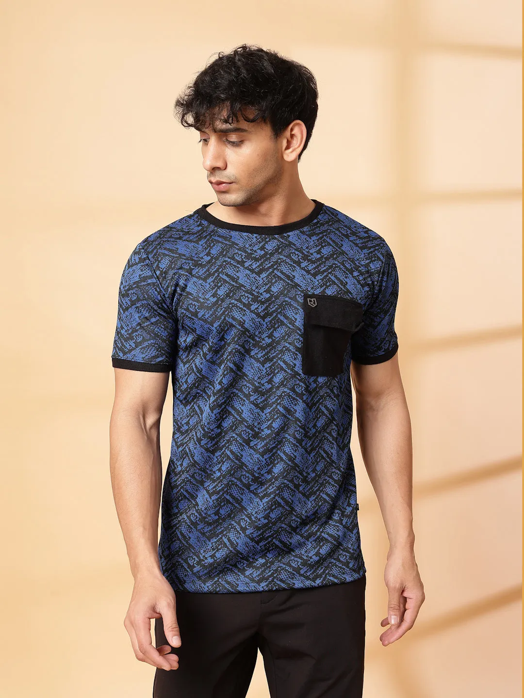 Abstract Jacquard T-Shirt