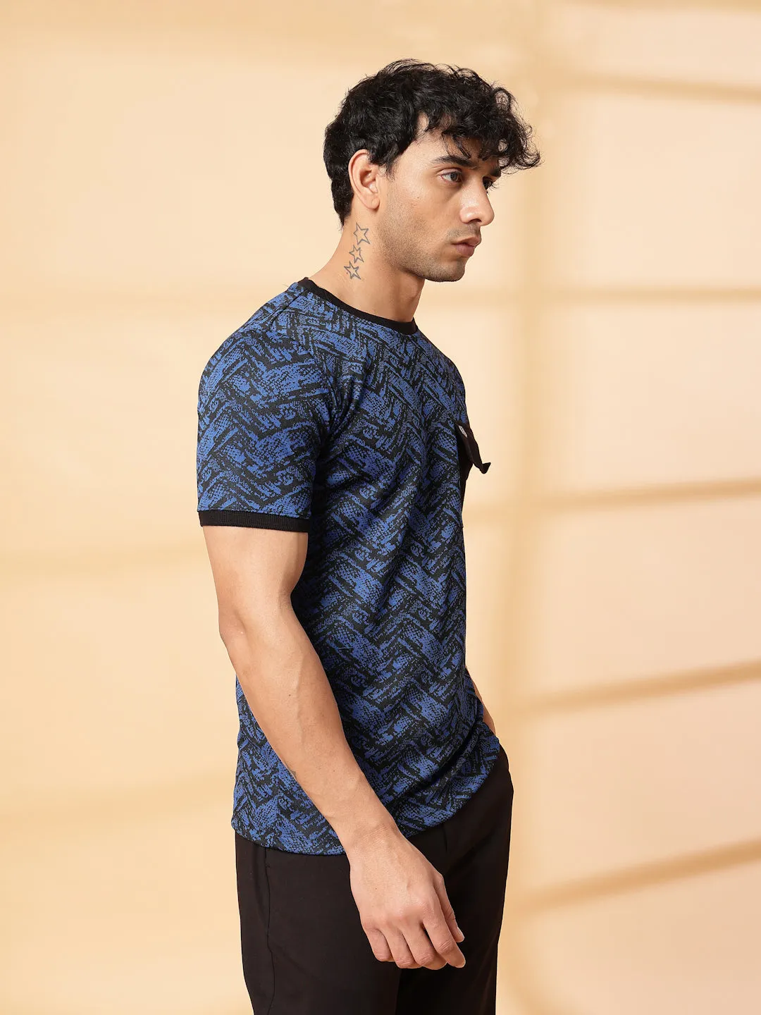 Abstract Jacquard T-Shirt