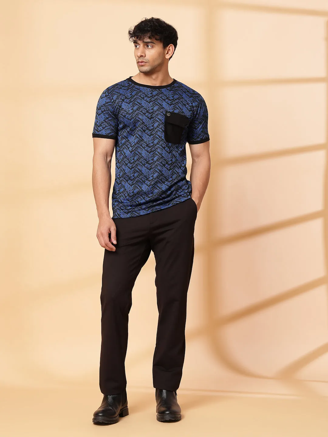 Abstract Jacquard T-Shirt