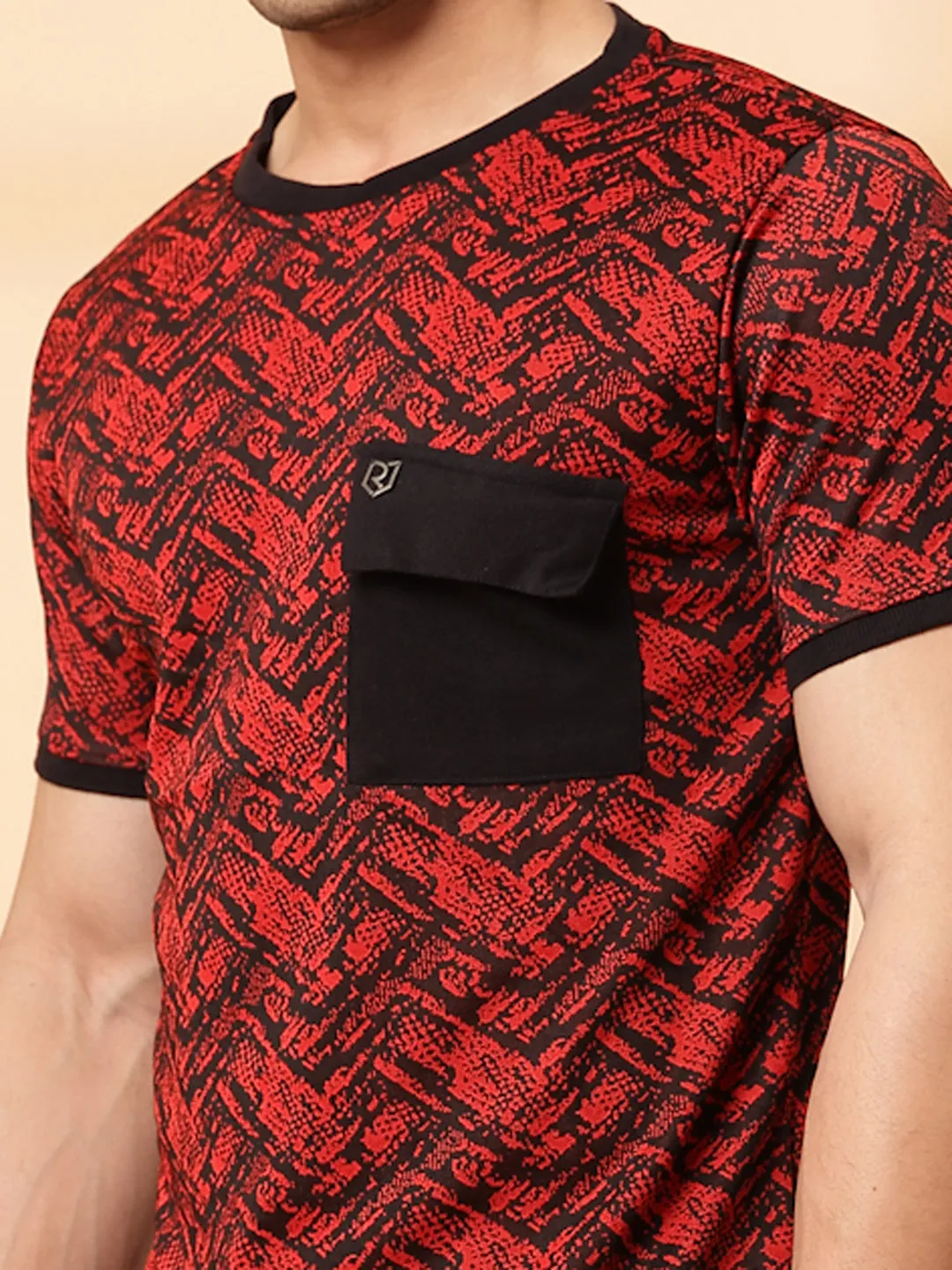 Abstract Jacquard T-Shirt