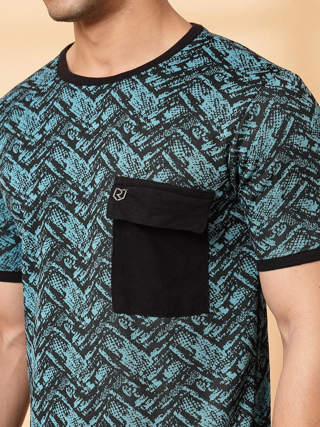 Abstract Jacquard T-Shirt