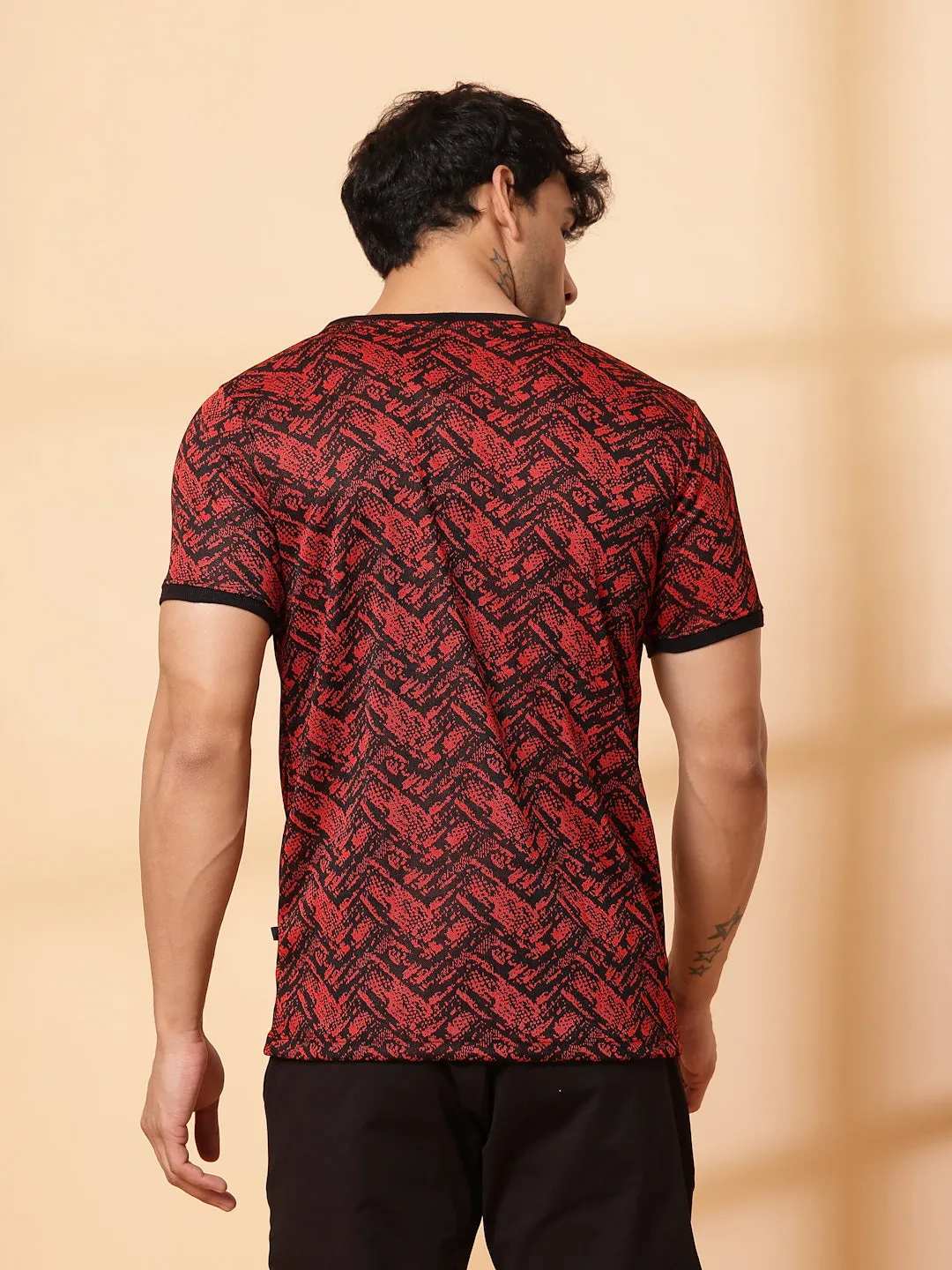 Abstract Jacquard T-Shirt