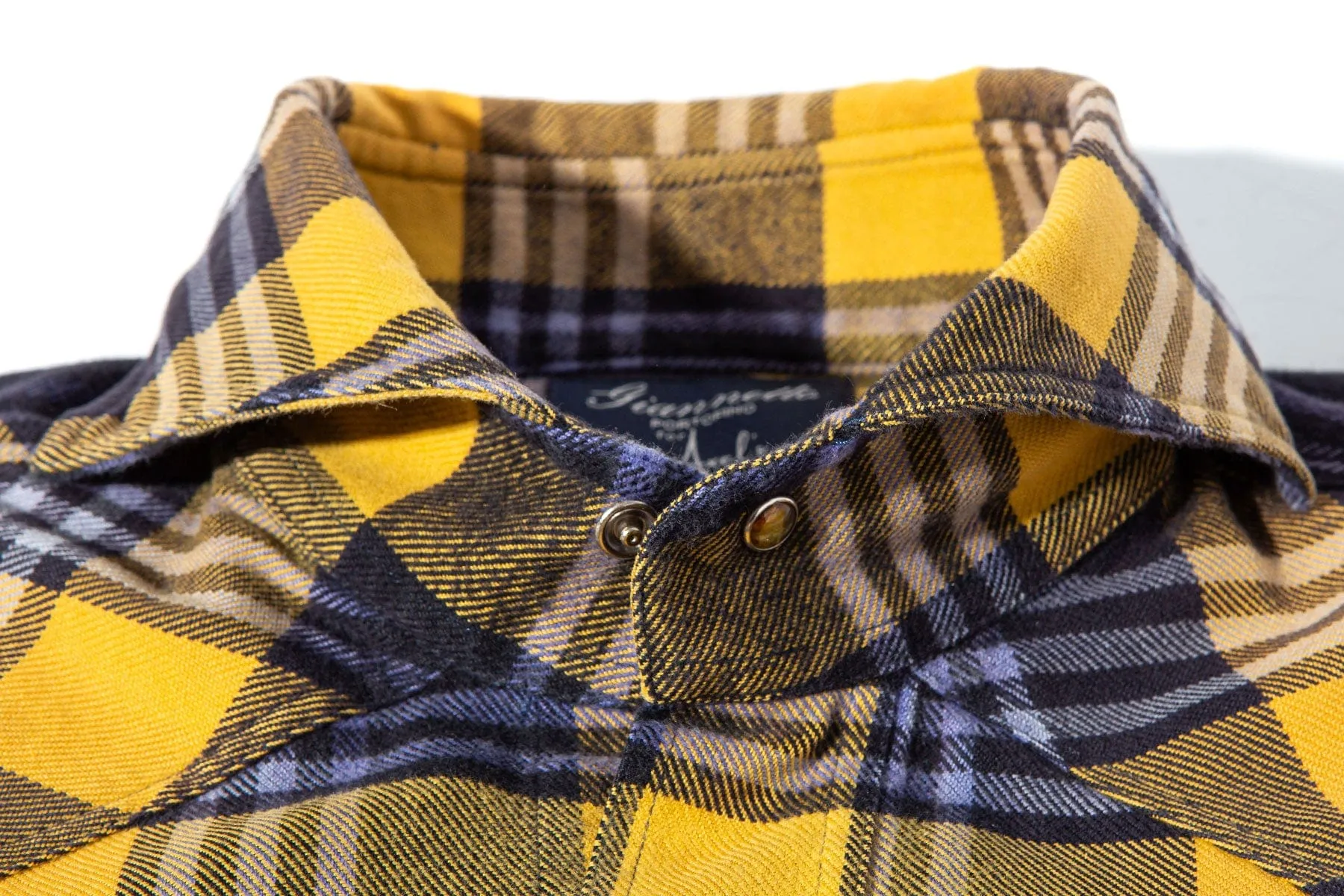 Altai Brushed Cotton Check In Yellow
