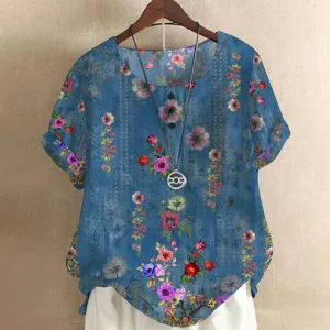 Amelia Blouse: A Sea of Flowers