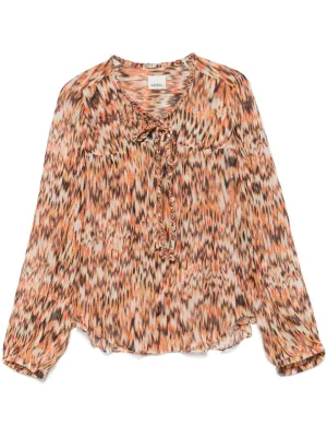 Ametissa printed cotton top