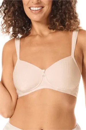 Amoena Cara Padded Non-Wired Pocketed Mastectomy Bra- Light Rose 44914