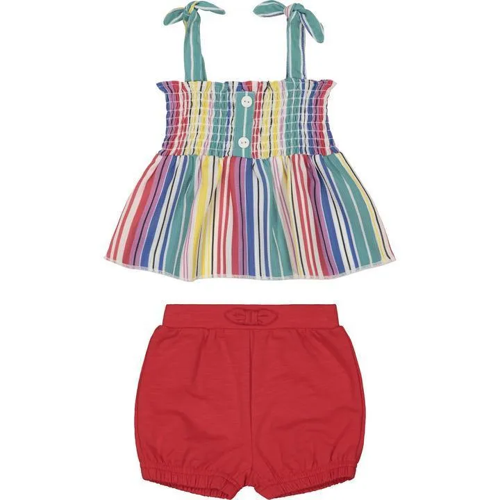 Andy & Evan Rainbow Stripe Tank Set