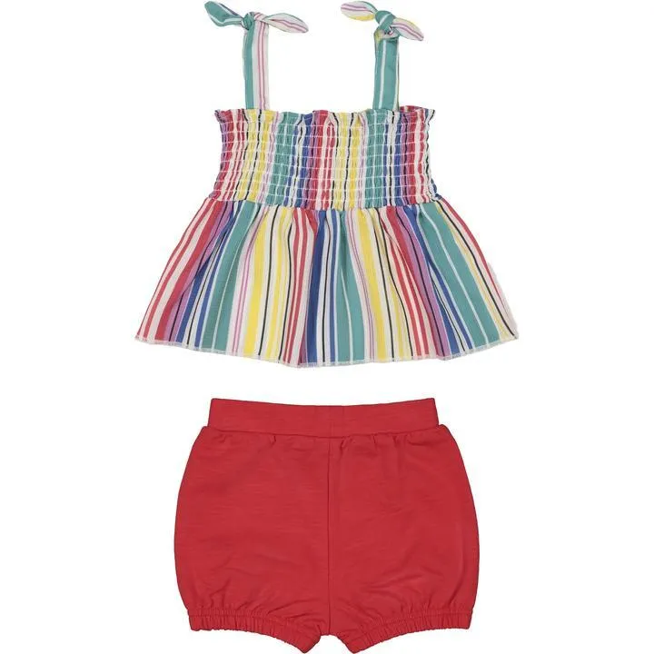 Andy & Evan Rainbow Stripe Tank Set