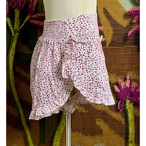 Anthropologie Ruffle Pajama Shorts L