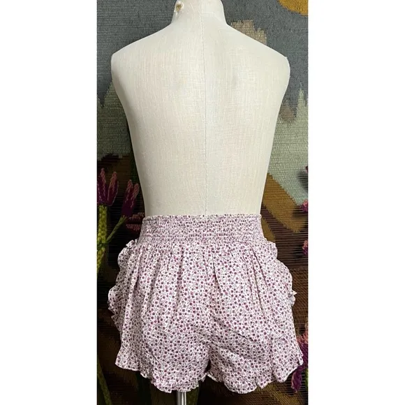 Anthropologie Ruffle Pajama Shorts L