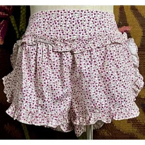 Anthropologie Ruffle Pajama Shorts L
