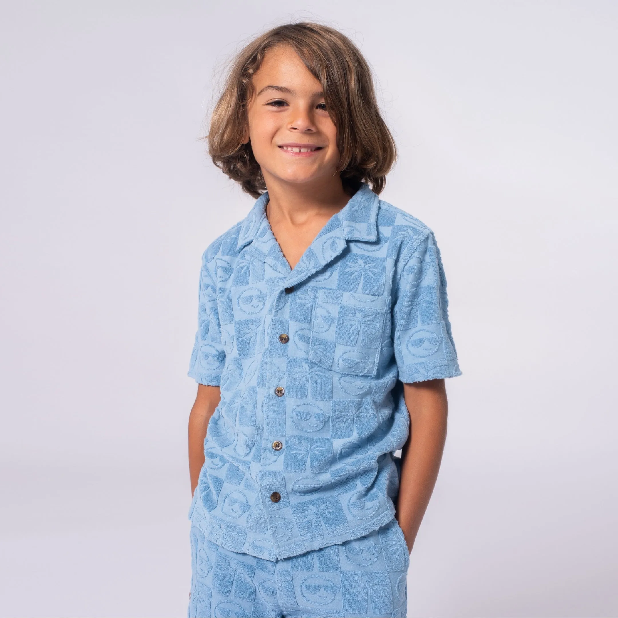 Appaman Resort Short & Short Set - Denim Blue