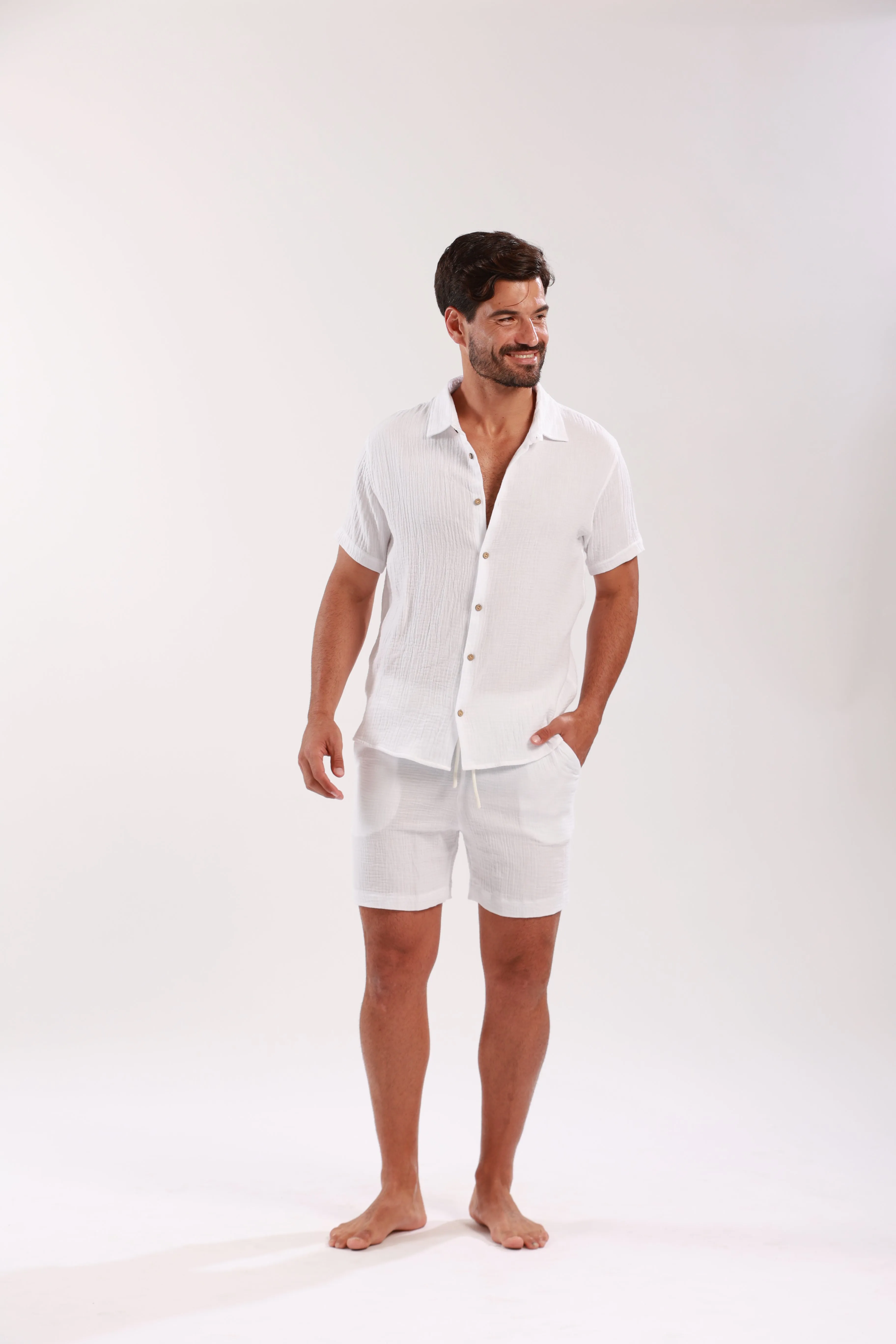 ARTESA WHITE MENS SHORTS