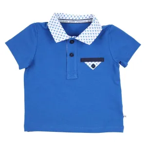 Baby Boys Royal Blue Short Sleeved Shirt