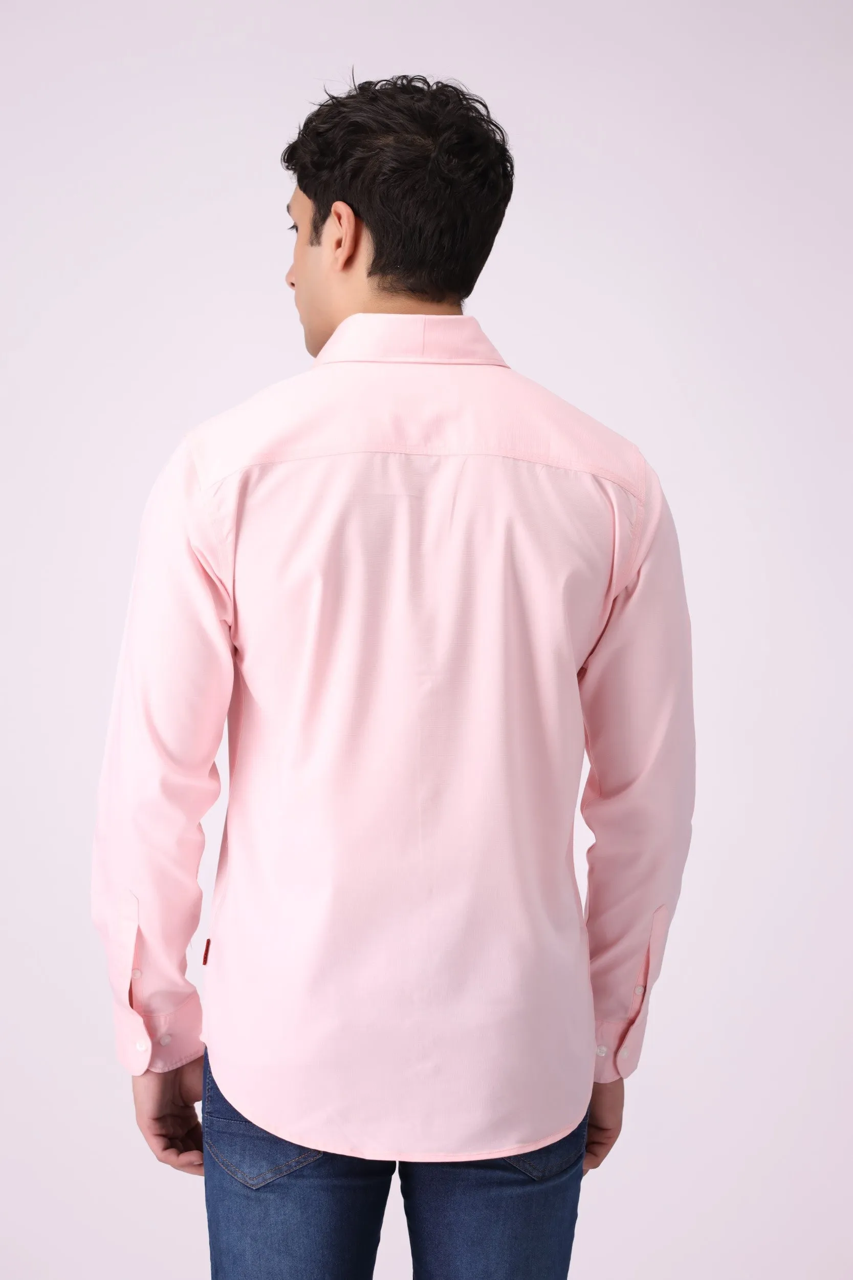 BabyPink SlimFit Casual Shirt