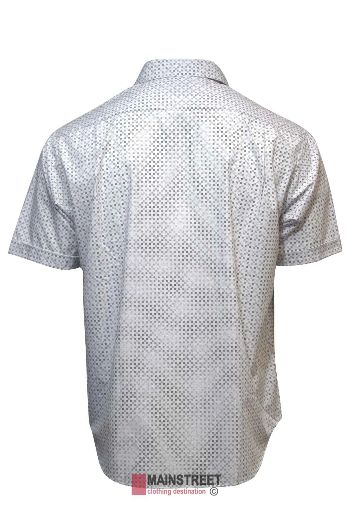 Back Bay Bamboo Soft Touch Print Short Sleeve Shirt