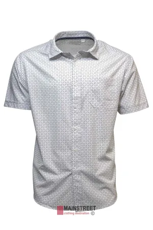 Back Bay Bamboo Soft Touch Print Short Sleeve Shirt