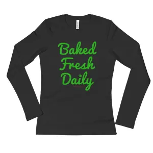 Baked Fresh Daily Fitted Long Sleeve T-Shirt