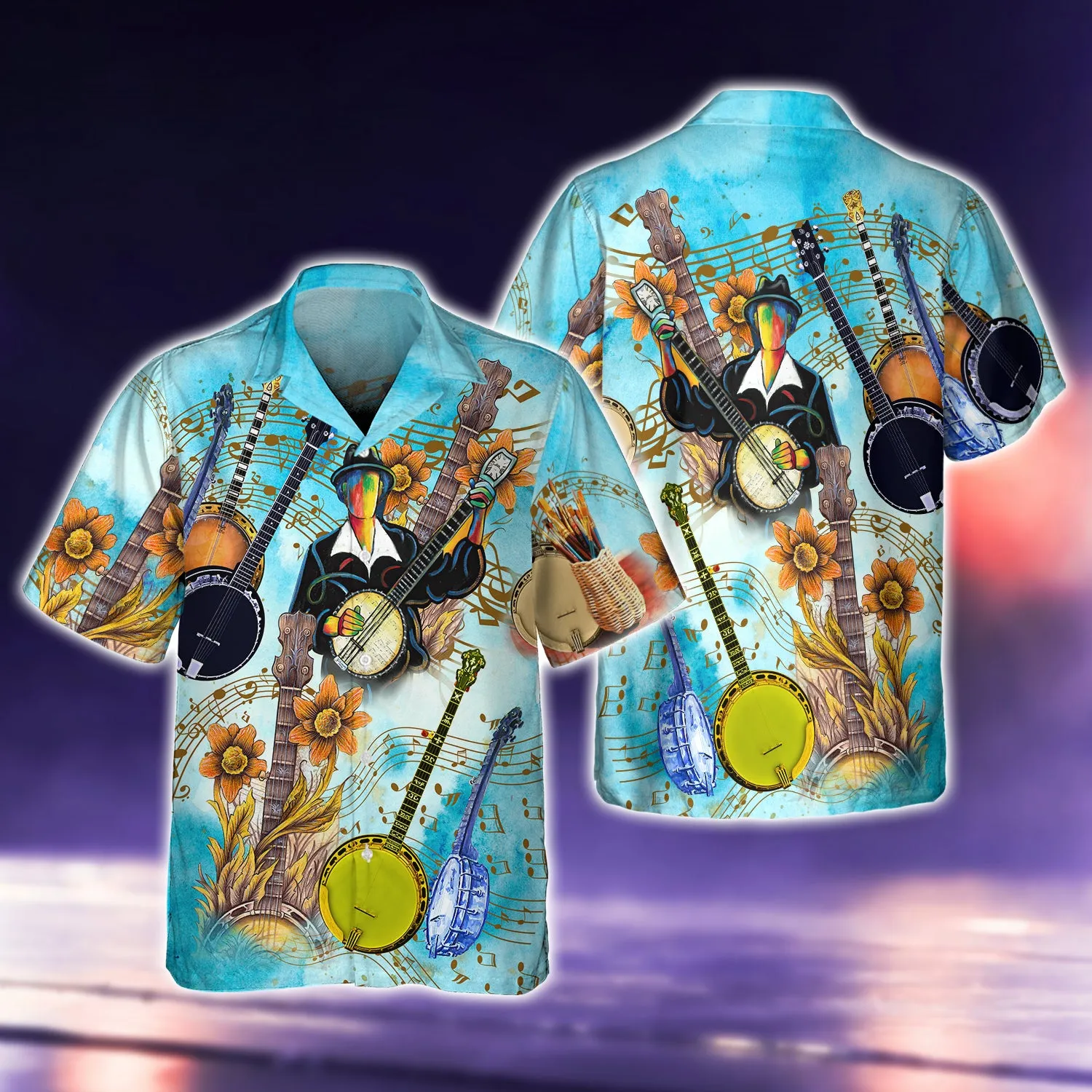 Banjo Music 3d Shirts For Men and Women