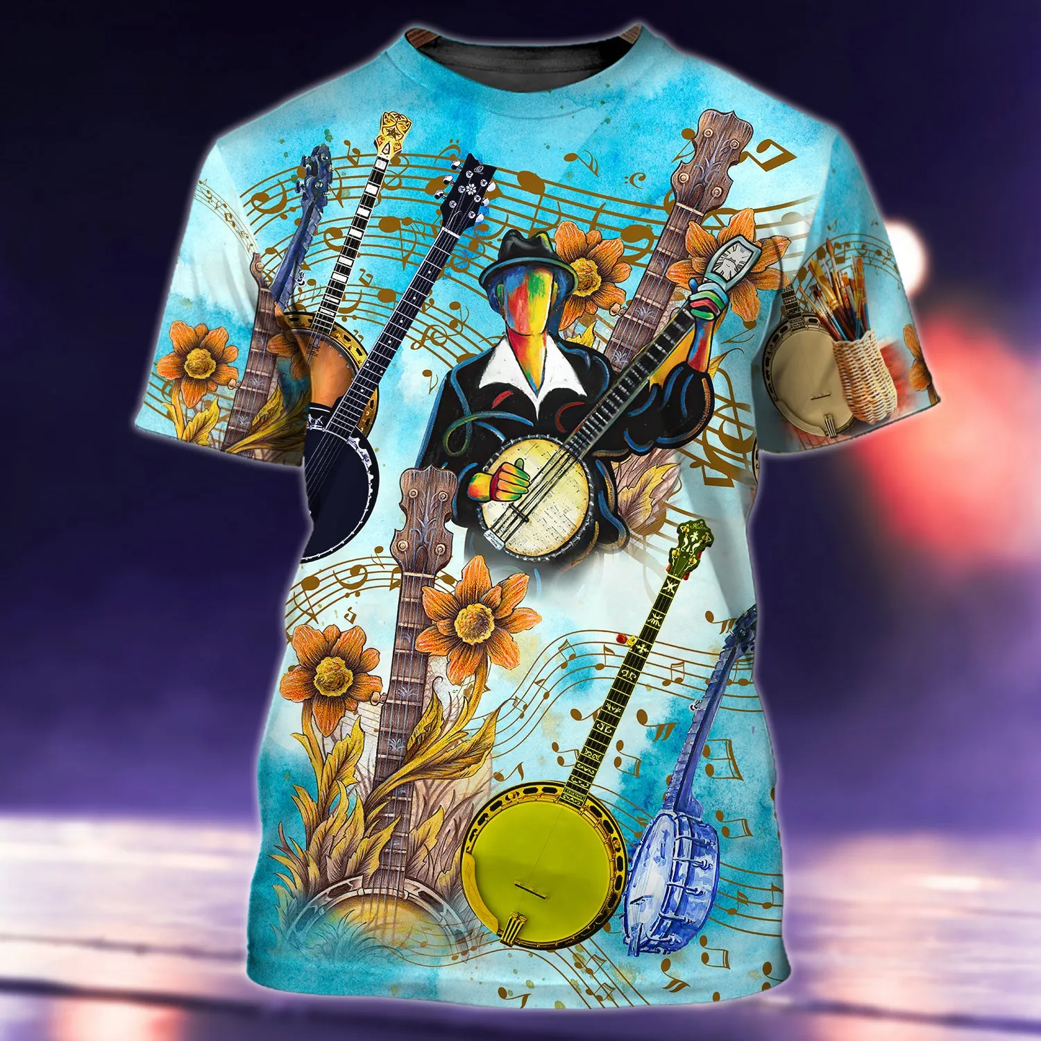 Banjo Music 3d Shirts For Men and Women