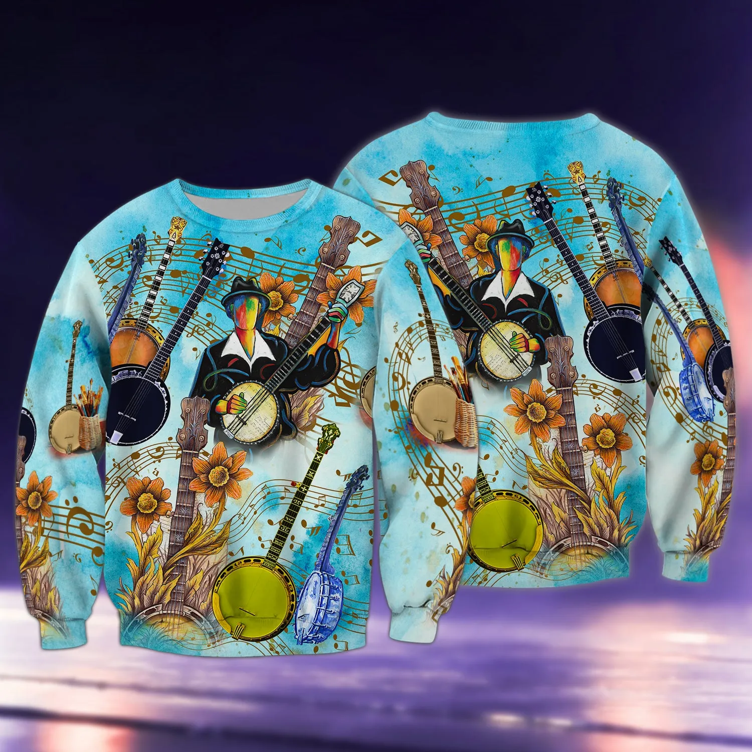 Banjo Music 3d Shirts For Men and Women