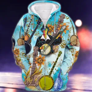Banjo Music 3d Shirts For Men and Women
