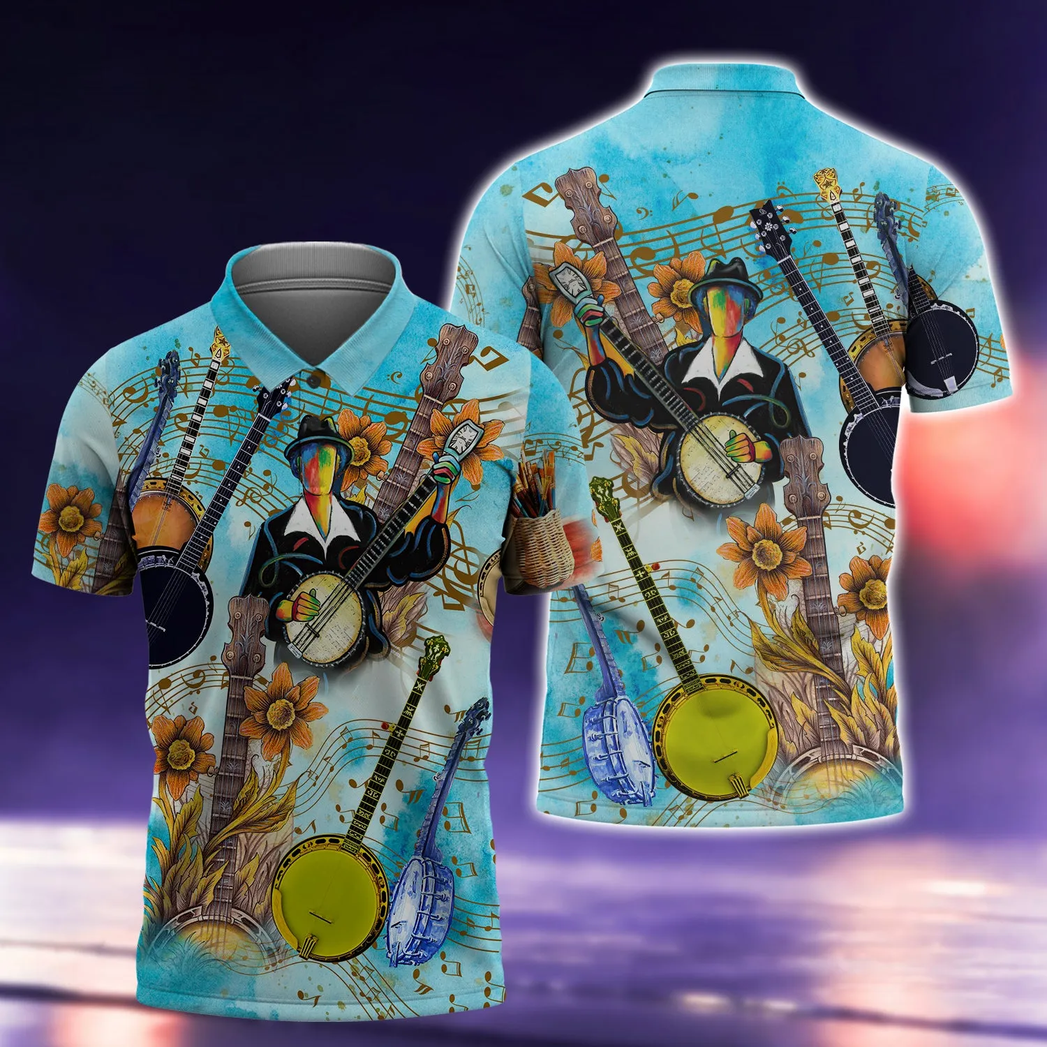 Banjo Music 3d Shirts For Men and Women