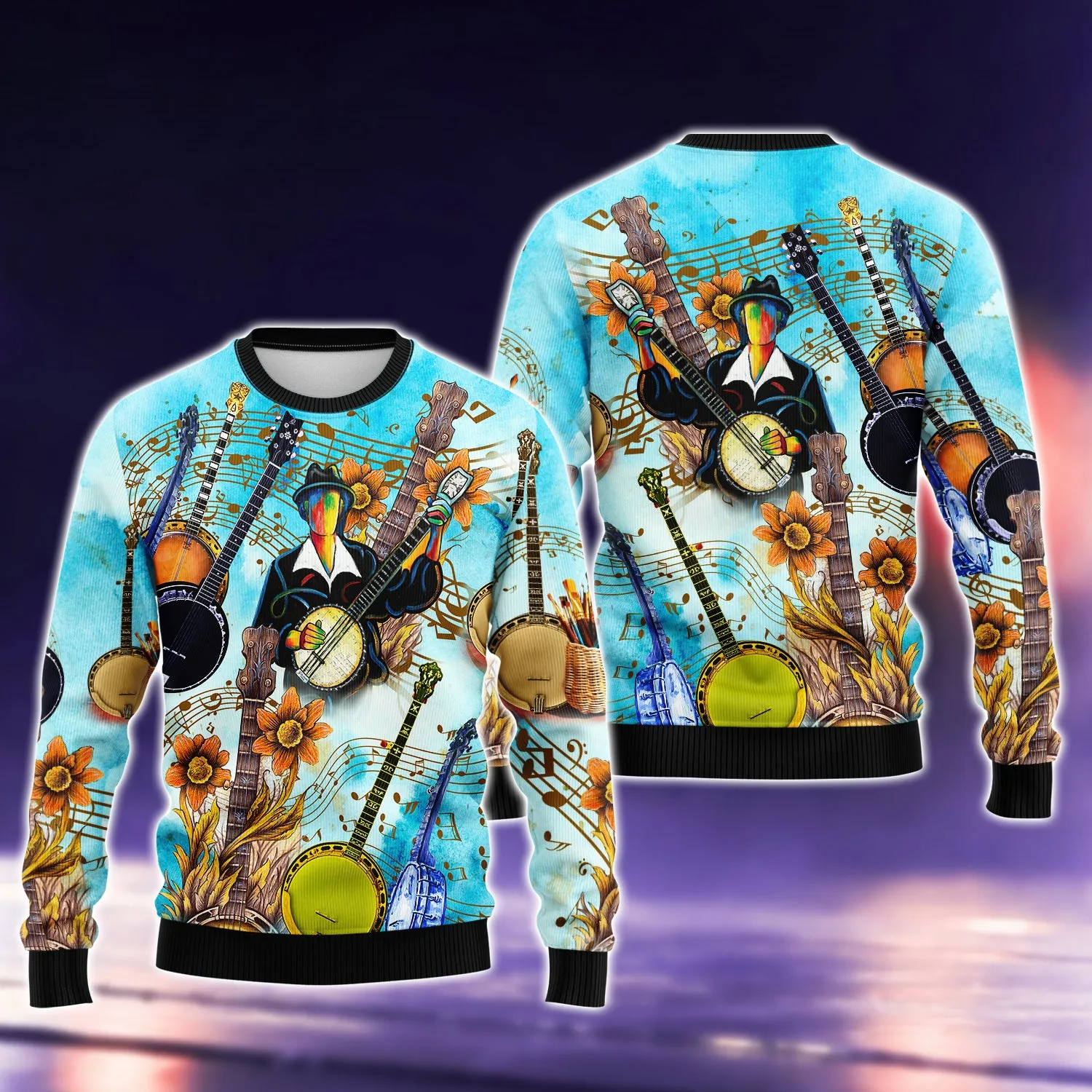 Banjo Music 3d Shirts For Men and Women