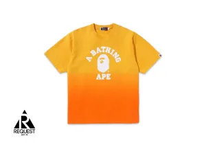 BAPE College Gradation Tee "Orange"