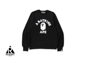 BAPE College Logo Crewneck "Black"