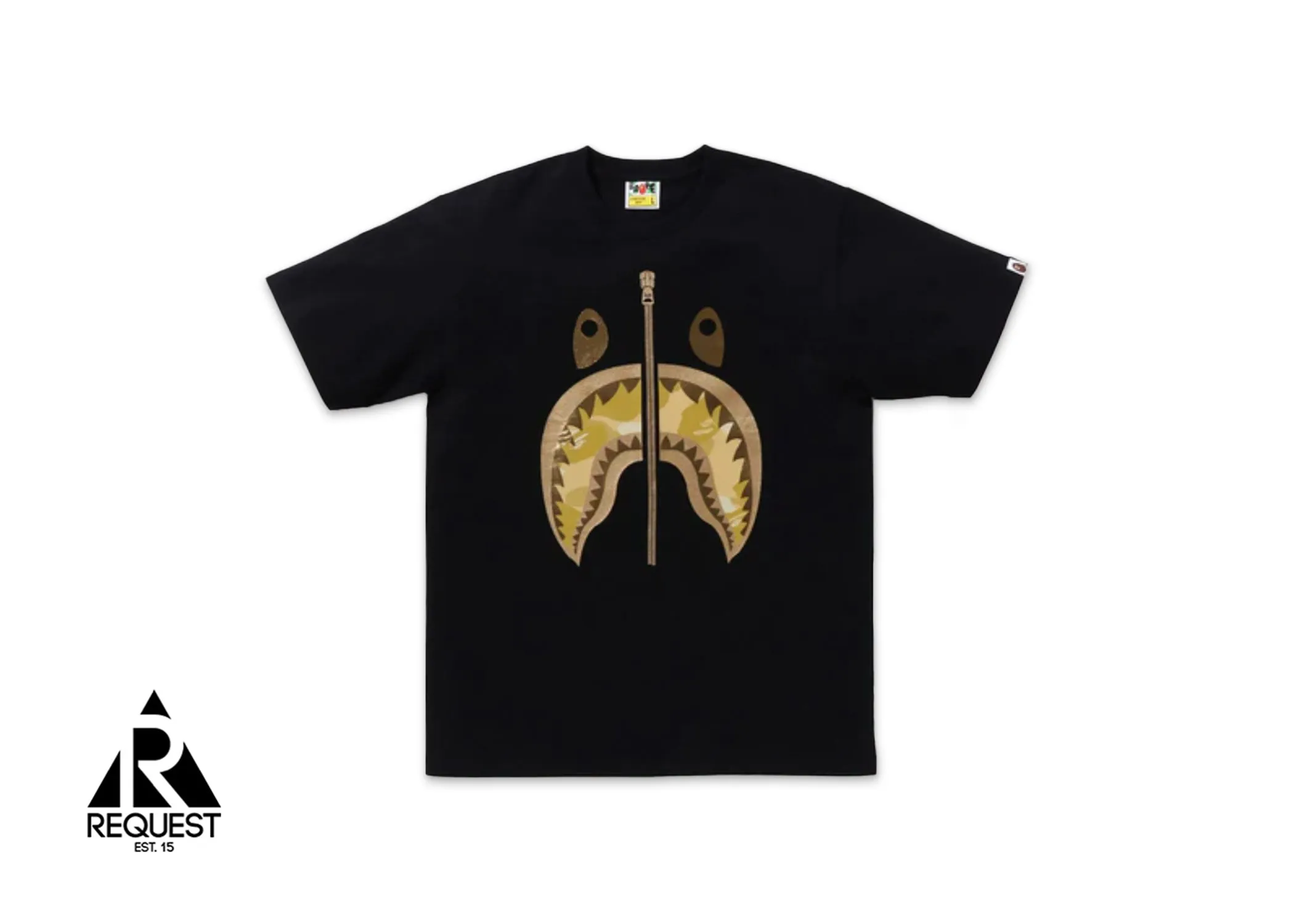 BAPE Shark Tee (SS24) "Black/Yellow"