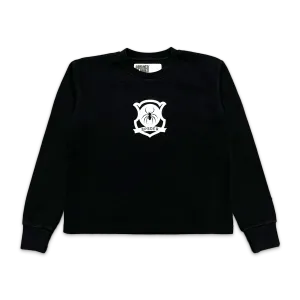 Beckham Waffle Knit L/S Top "Black"