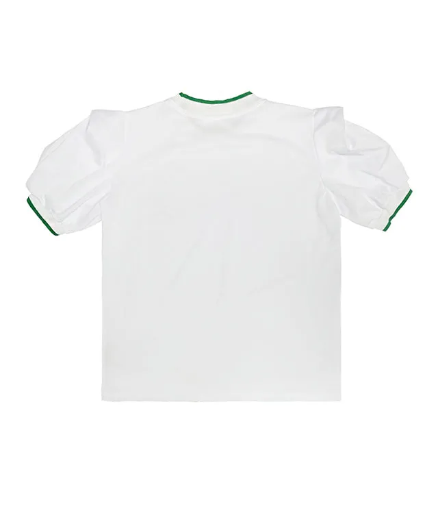 BENECIA 12 Green Line Puffy - Ivory