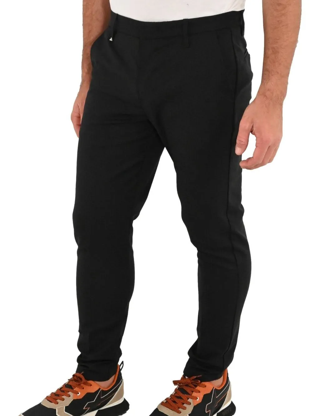 Berna M Pantalone Chinos Tecnico - Nero