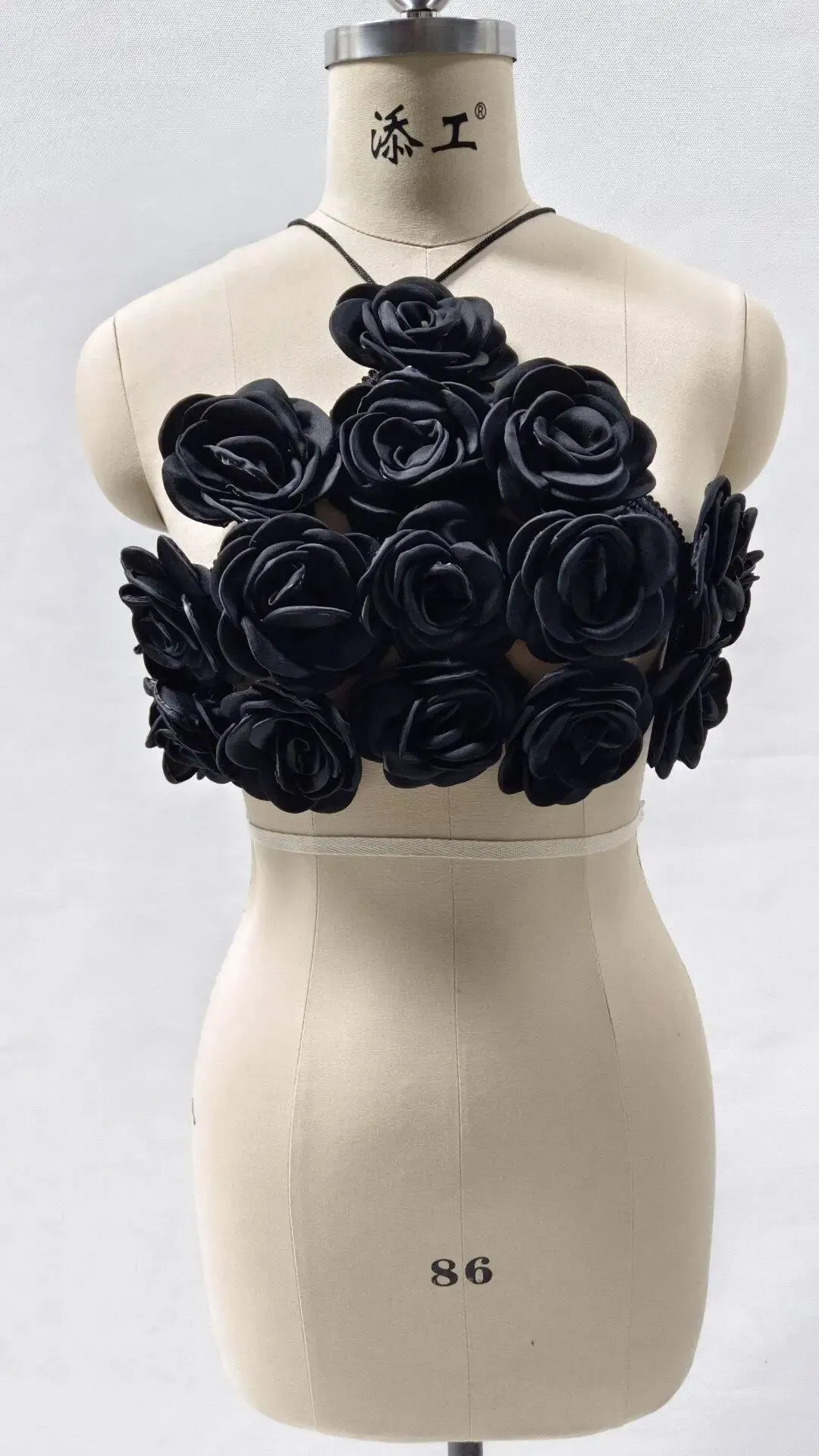 Big Flowers Bodycon Mini Tops