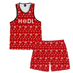 Bitcoin HODL Tank And Shorts Rave Outfit