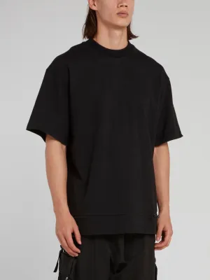 Black Oversize Half Sleeve Loose T-Shirt
