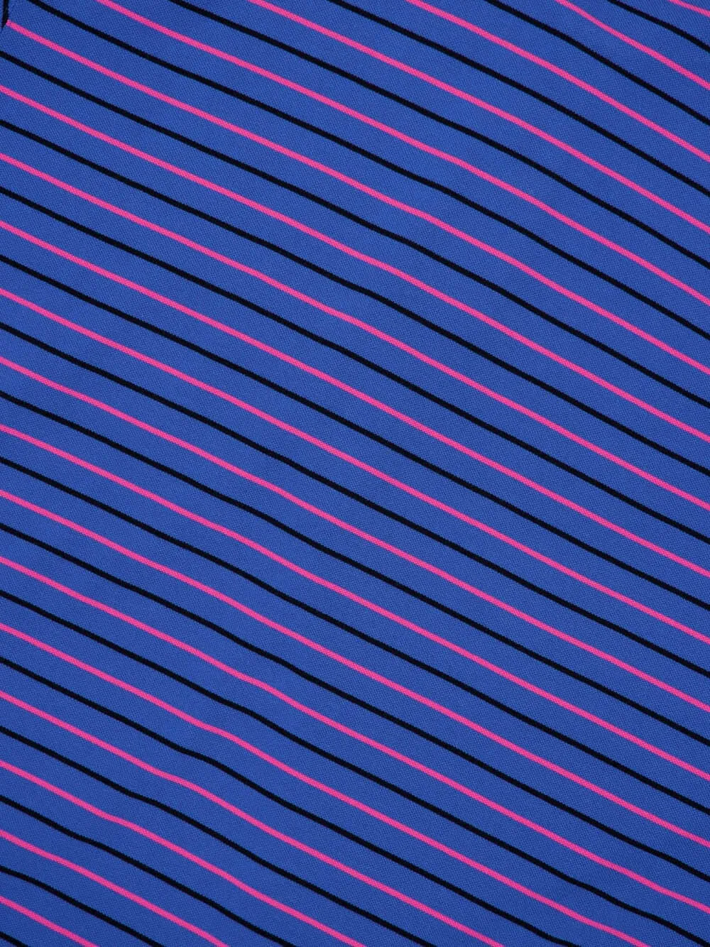 Blue Laurel Classic Pique Stripes Polo Shirt