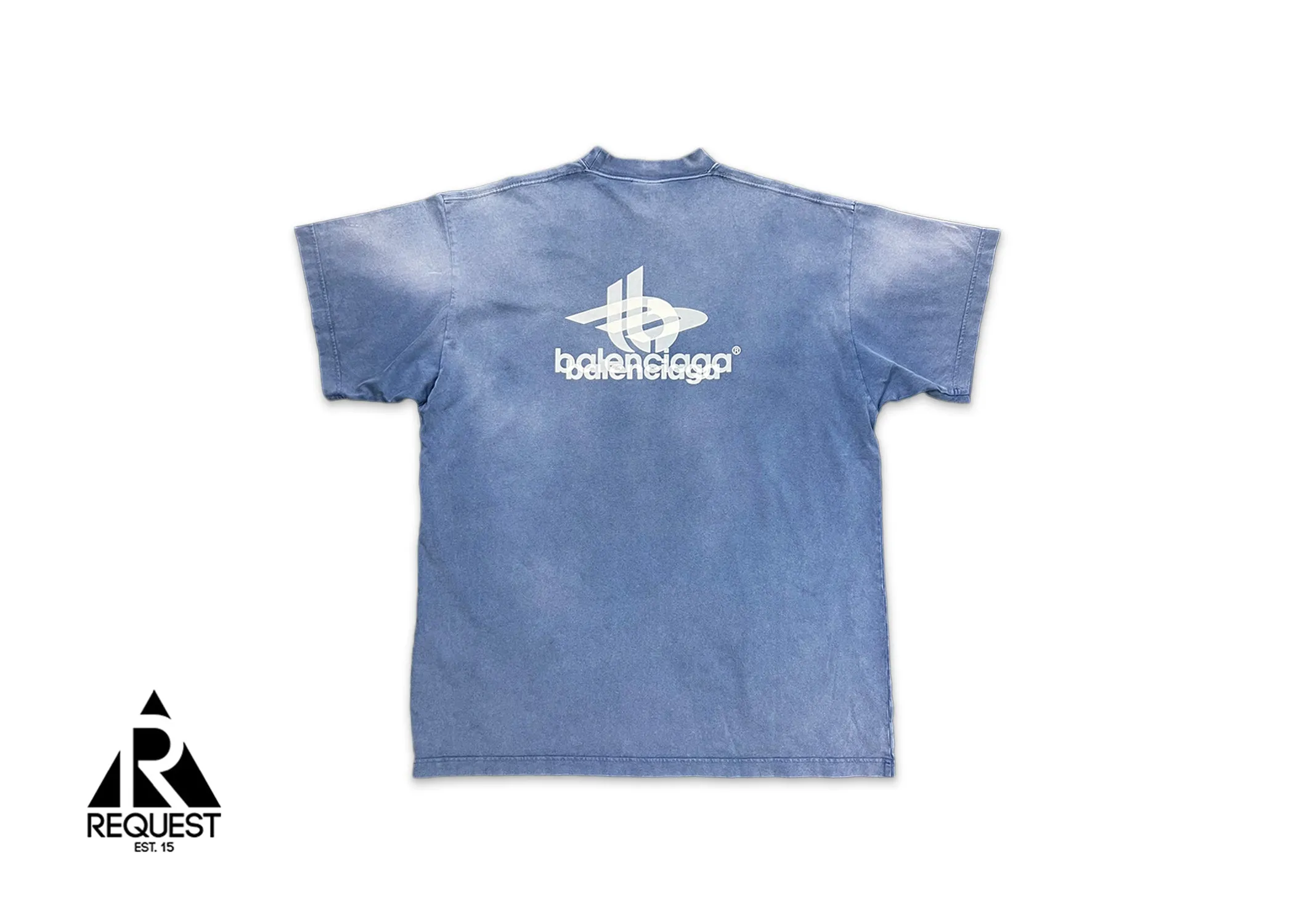 Blue Layered Sports Oversized Tee "Blue"