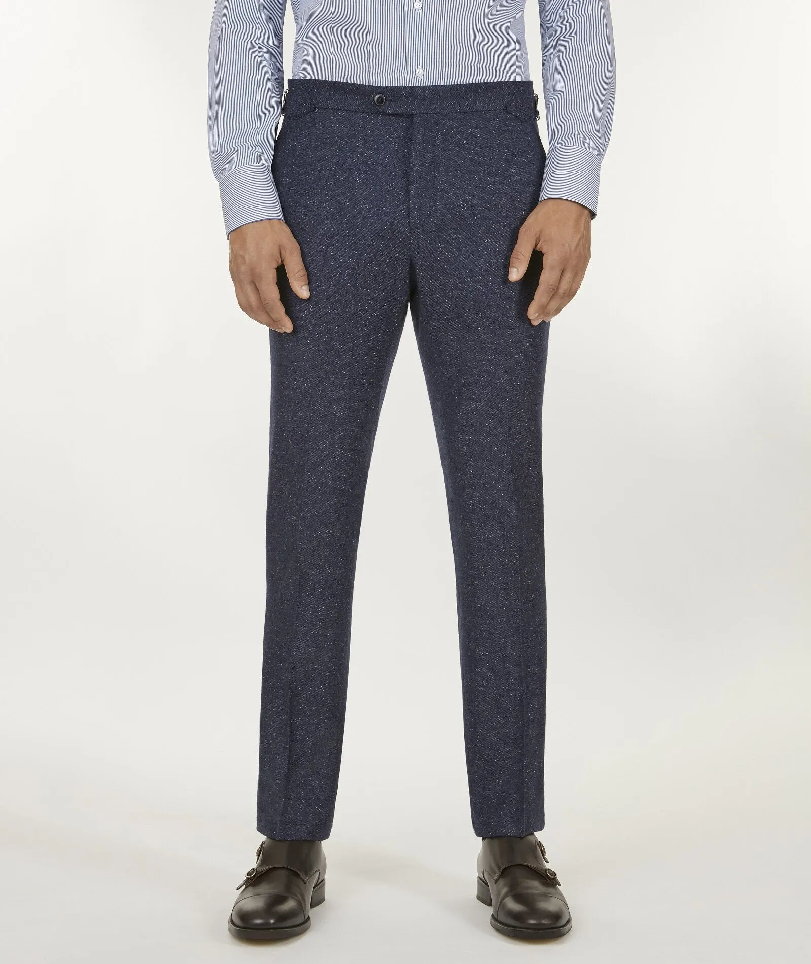 Blue Wool Chinos